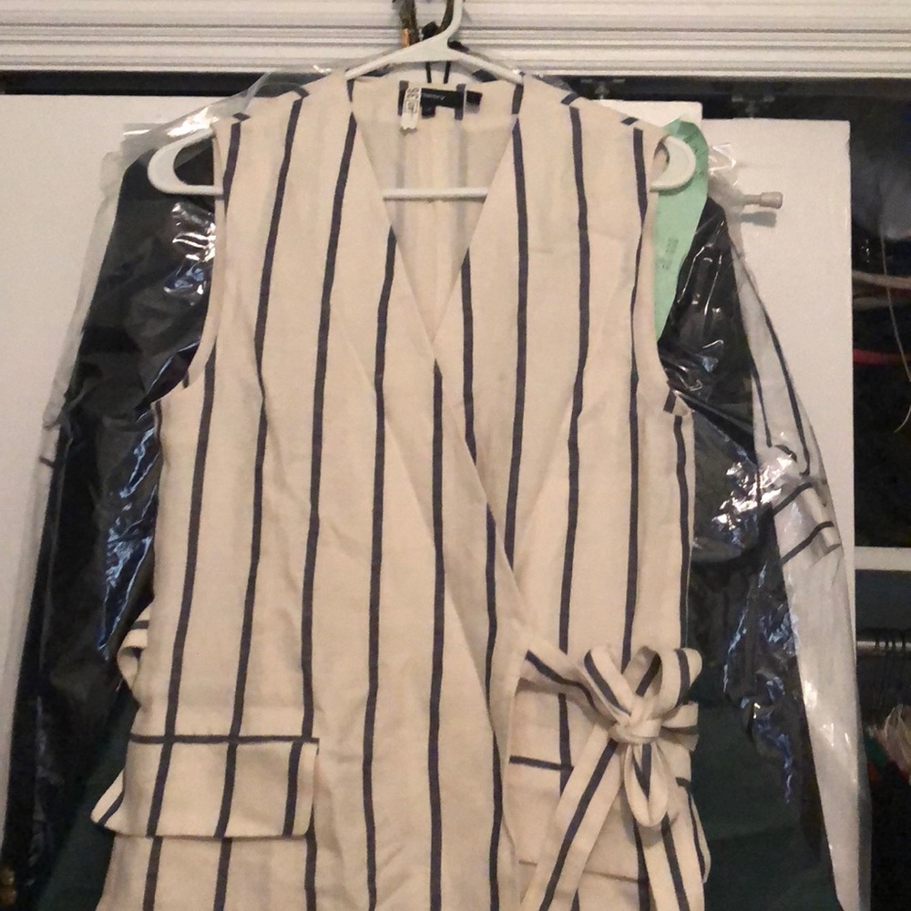 Theory stripped linen dress - Picture 2 of 2